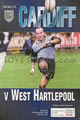 Cardiff West Hartlepool 1998 memorabilia